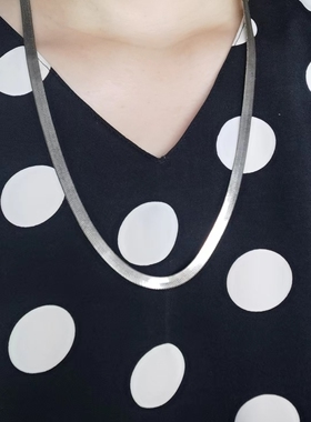 gd日本古董回流意大利纯银蛇骨链