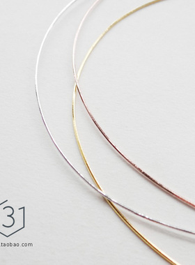 纯银项圈意大利方形百搭锁骨链