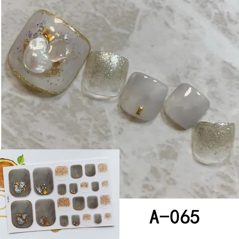 脚指甲贴纸气质精致美甲贴纸立体指甲装饰