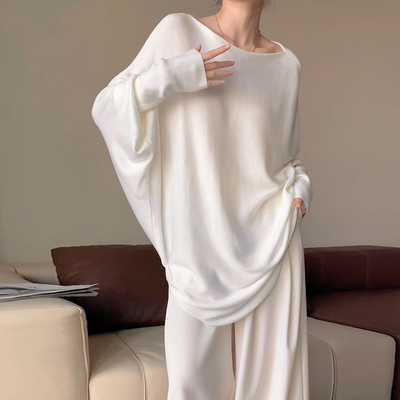 CHICZHI套头蝙蝠袖针织衫