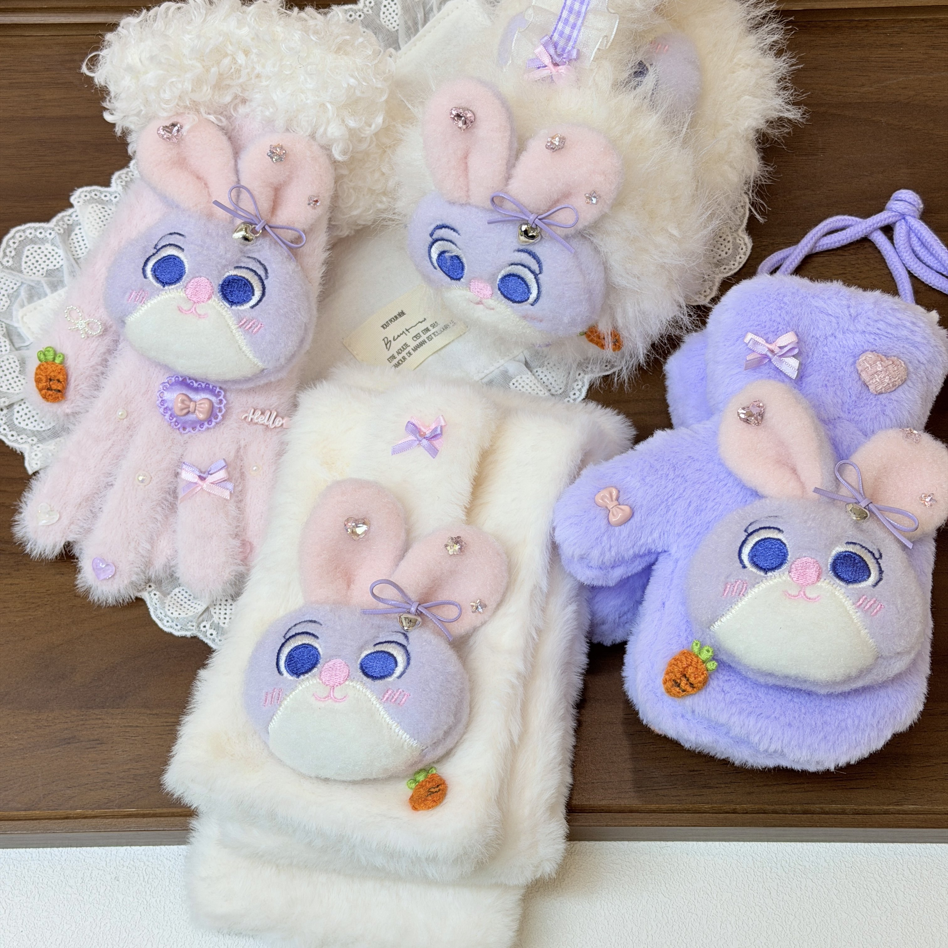 新款疯狂动物城朱迪和尼克毛绒手套耳暖围巾女生冬季保暖骑行防寒,服饰配件/皮带/帽子/围巾,手套,淘宝优惠券,粉丝福利购,淘宝优惠卷