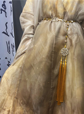 原创汉服宫绦腰绳腰封道袍系带古风装饰腰带腰佩明制宋制男女腰链