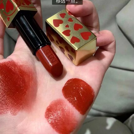 NARS 22年圣诞限定欢愉爱意爱心金管口红Marguax 枫糖栗棕色
