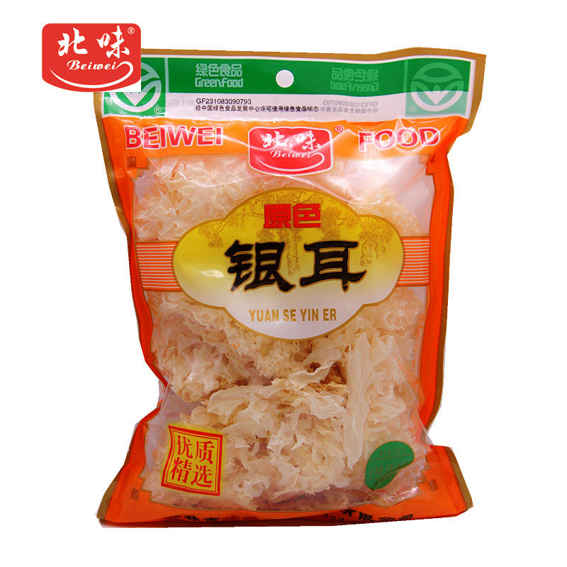 北味银耳干货68g白木耳糯丑耳无硫新鲜雪耳莲子羹材料