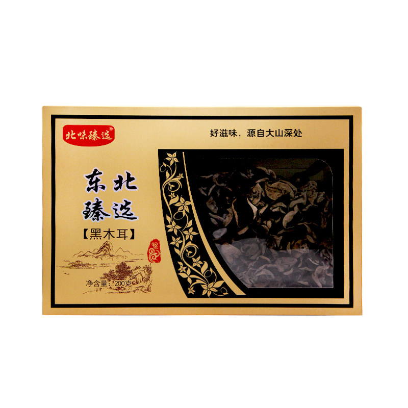 北味臻选东北特产木耳秋木耳黑木耳盒装木耳200g