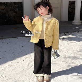 【大小姐】25冬女童羽绒服中大童亲子加厚亮片小香风外套