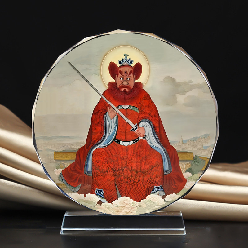 火德星君灶神火王爷祝融水晶摆台图片