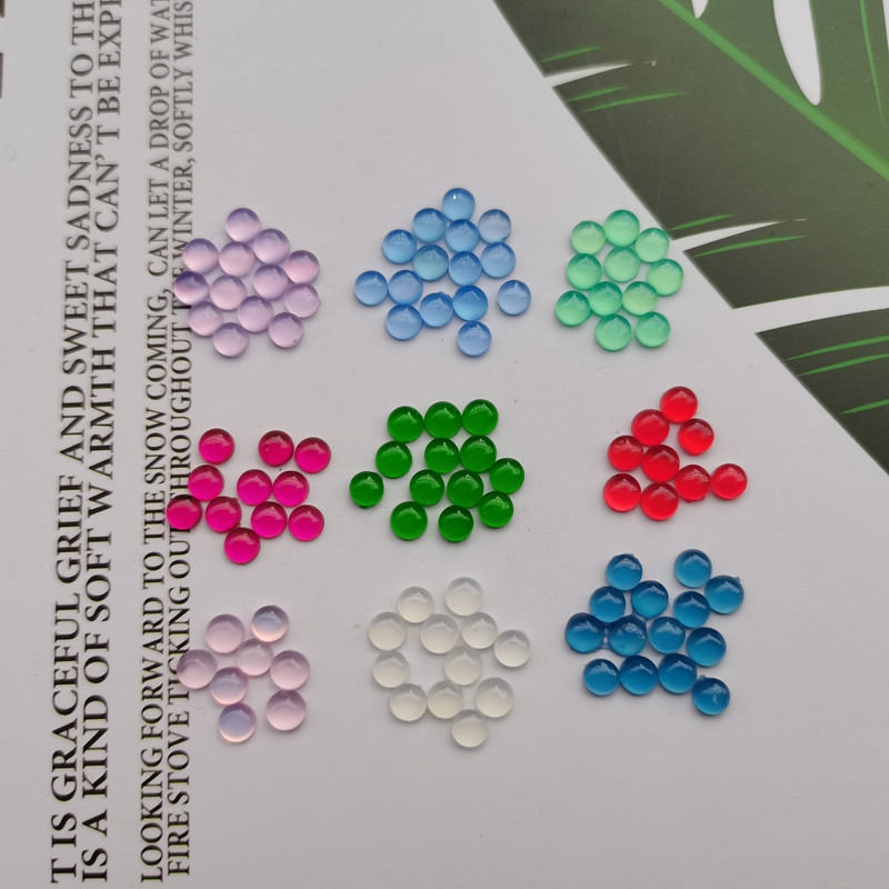 diy绿粉紫蓝色树脂饰品配件戒面