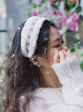 发箍毛绒民族风雪地氛围感旅拍