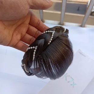 新款 假发头饰发箍女士遮顶头饰仿真发丝精品发箍假发 正品 艺术款