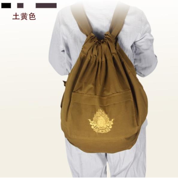 用品僧包双肩大背包烧香包香袋居士包多功能包和尚防水帆布包