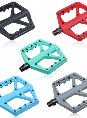 RACEWORK山地车脚踏板尼龙纤维脚蹬子超轻密封轴承防滑速降DH越野