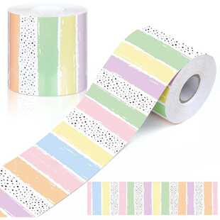 彩色卷装黑板公告栏边框贴贴纸手工diy工艺品装饰不干胶标签贴