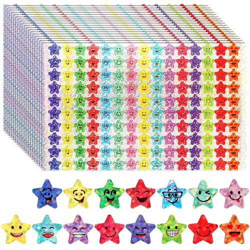 直径1cm镭射小星星贴纸