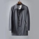 男士 新品 中长款 高端切割工艺商务休闲男风衣 外套 简约时尚