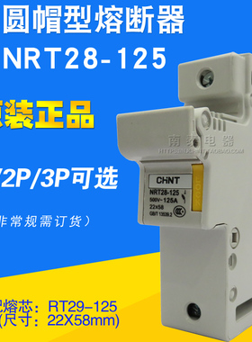 正品 正泰CHNT熔断器底座  NRT28-125 1P 2P  不含熔芯 (RT29-125