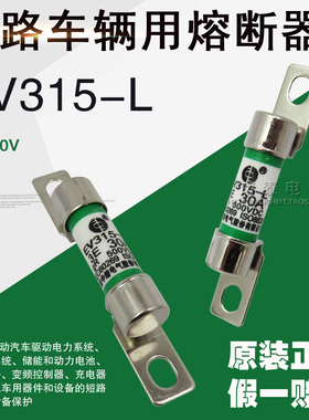 中熔保险丝EV315-L 3E 20A 30A 40A 直流熔断体500VDC 汽车熔断器