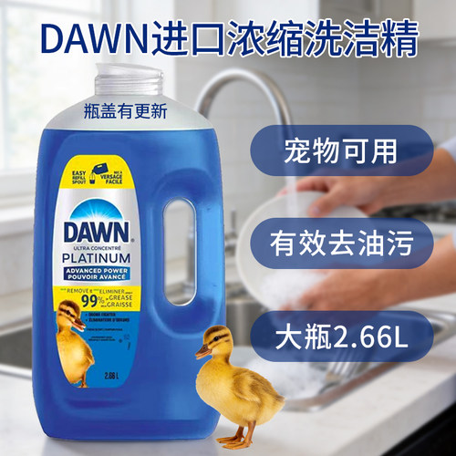 进口浓缩DAWN厨房果蔬宠物去油污