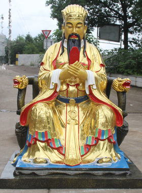 树脂玻璃钢鎏金彩绘寺庙佛像