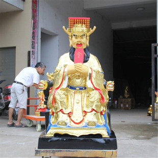 供奉寺庙大型树脂佛像 贴金彩绘1米1龙王 鎏金四海龙王 龙王龙母
