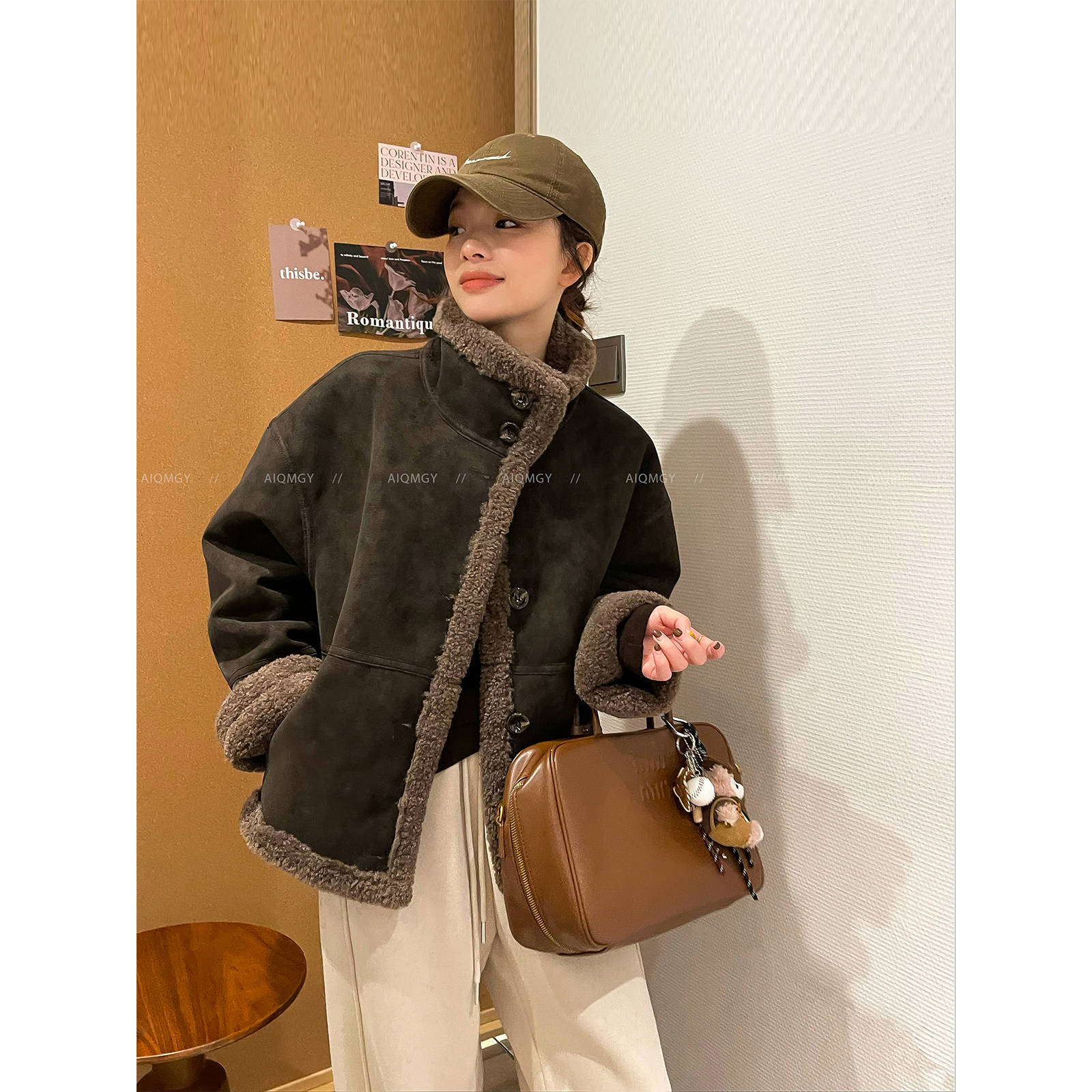 爱情魔鬼鱼两面穿加厚外套女