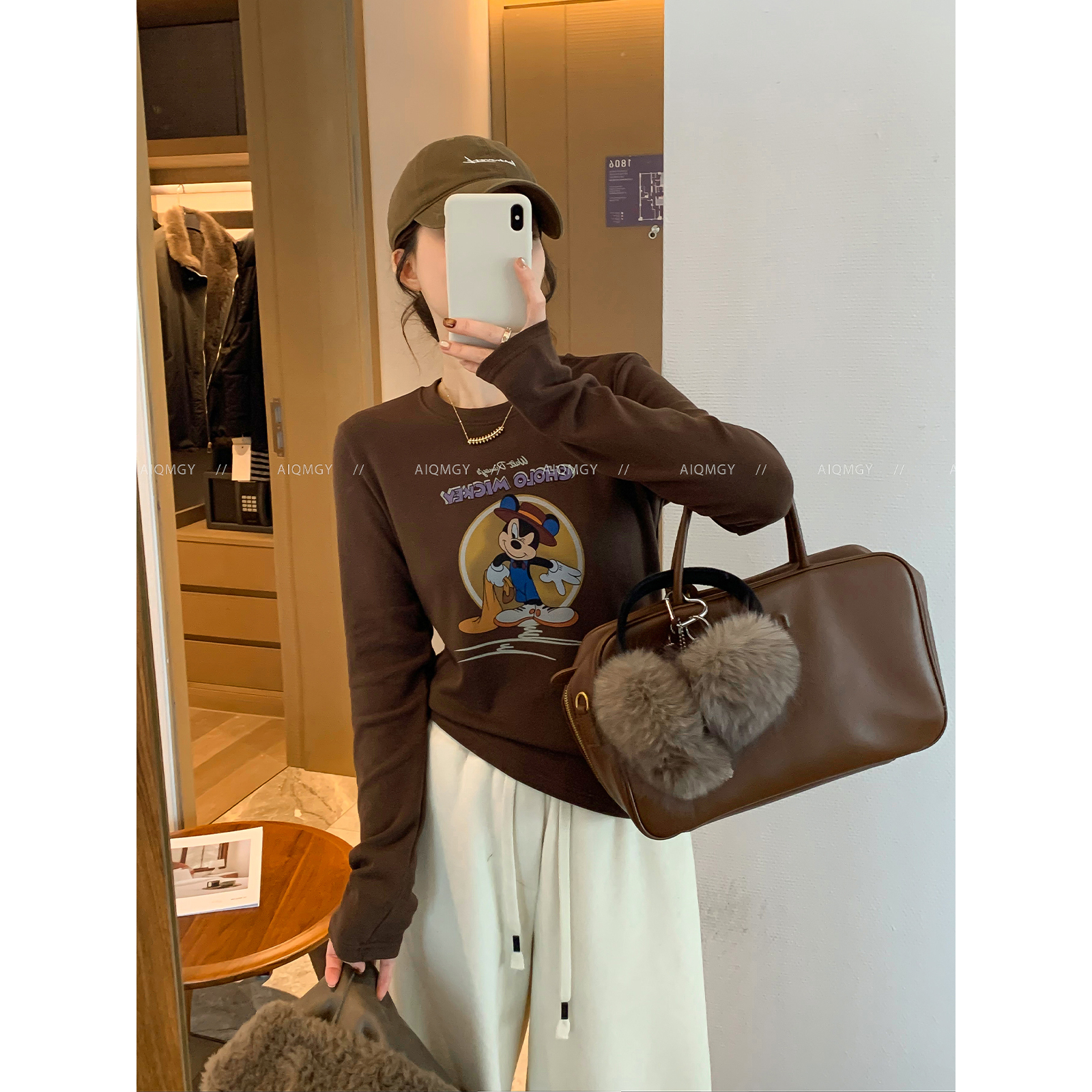 爱情魔鬼鱼 2025秋冬装新款韩系百搭女装流行长袖T恤内搭打底上衣