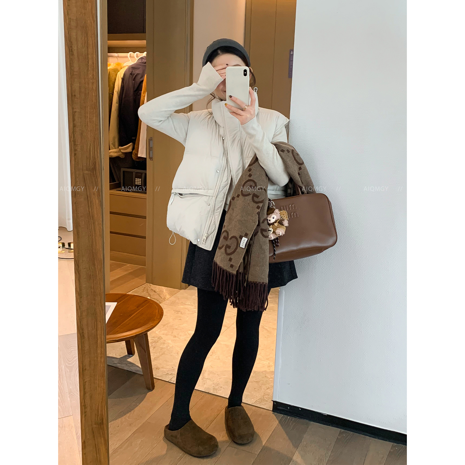 爱情魔鬼鱼立领开衫羽绒马甲女