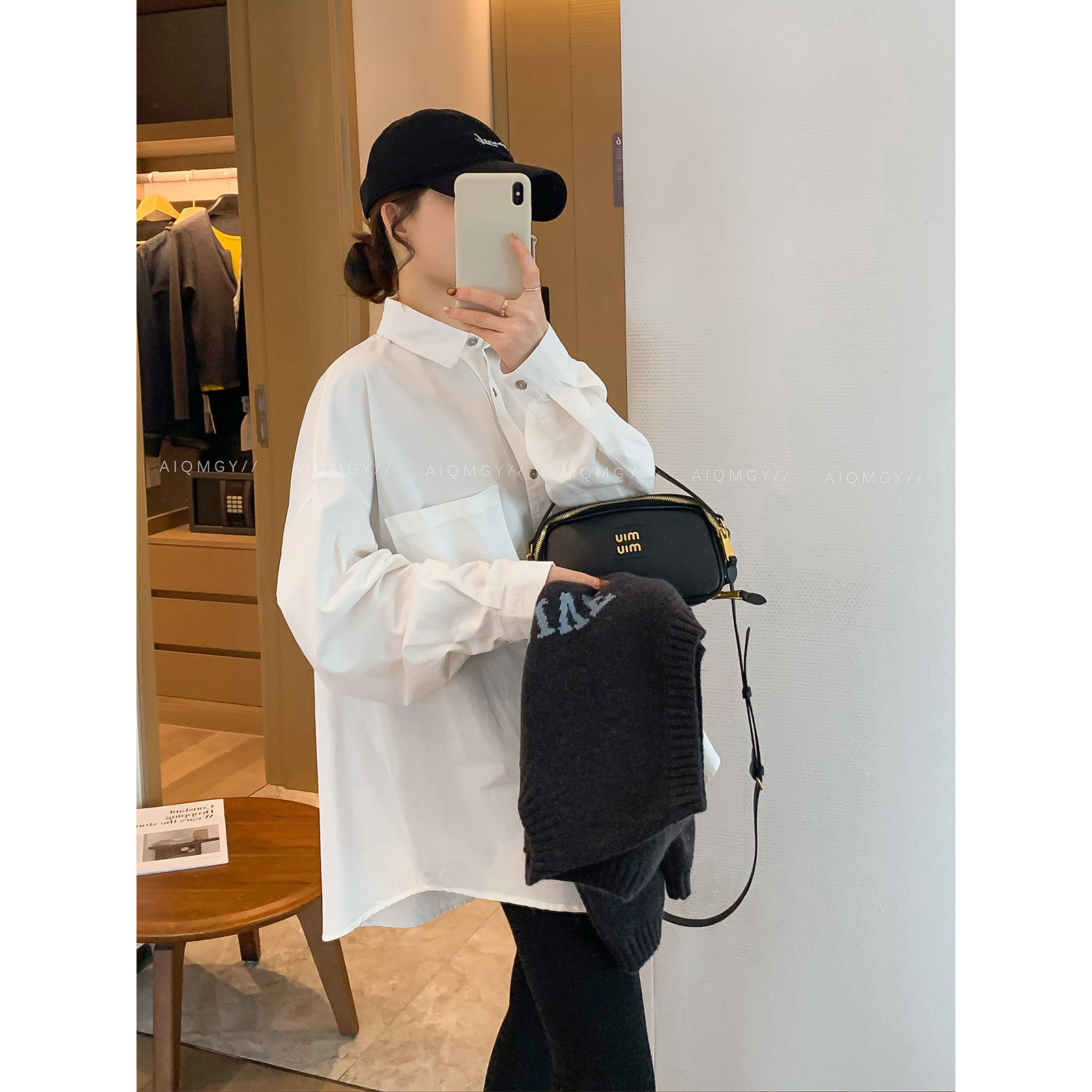 爱情魔鬼鱼 纯色长袖衬衫女2025年冬季新款宽松显瘦百搭衬衣上衣,女装/女士精品,衬衫,淘宝优惠券,粉丝福利购,淘宝优惠卷