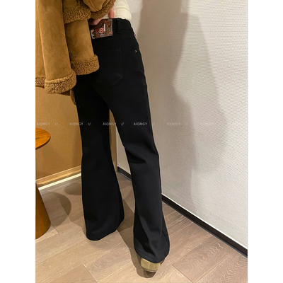 爱情魔鬼鱼显瘦微喇牛仔裤长裤