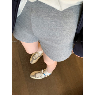 高腰百搭热裤 女2026春夏新款 纯色松紧腰休闲运动短裤 爱情魔鬼鱼