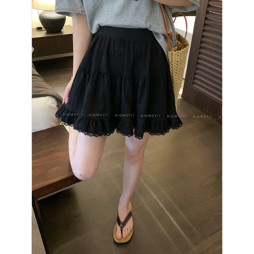 爱情魔鬼鱼蕾丝花边半身裙短裙