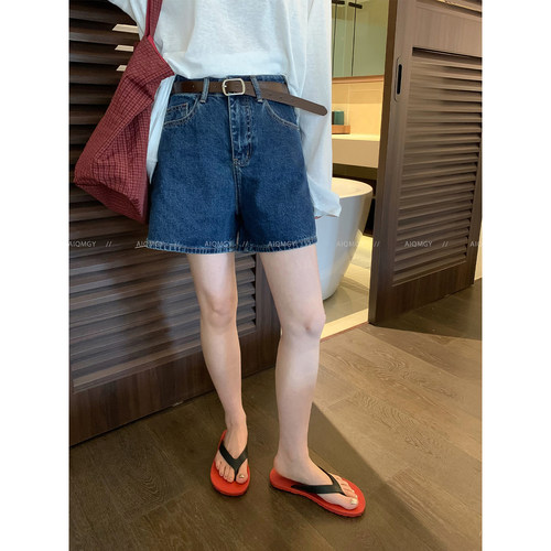 爱情魔鬼鱼配腰带牛仔短裤