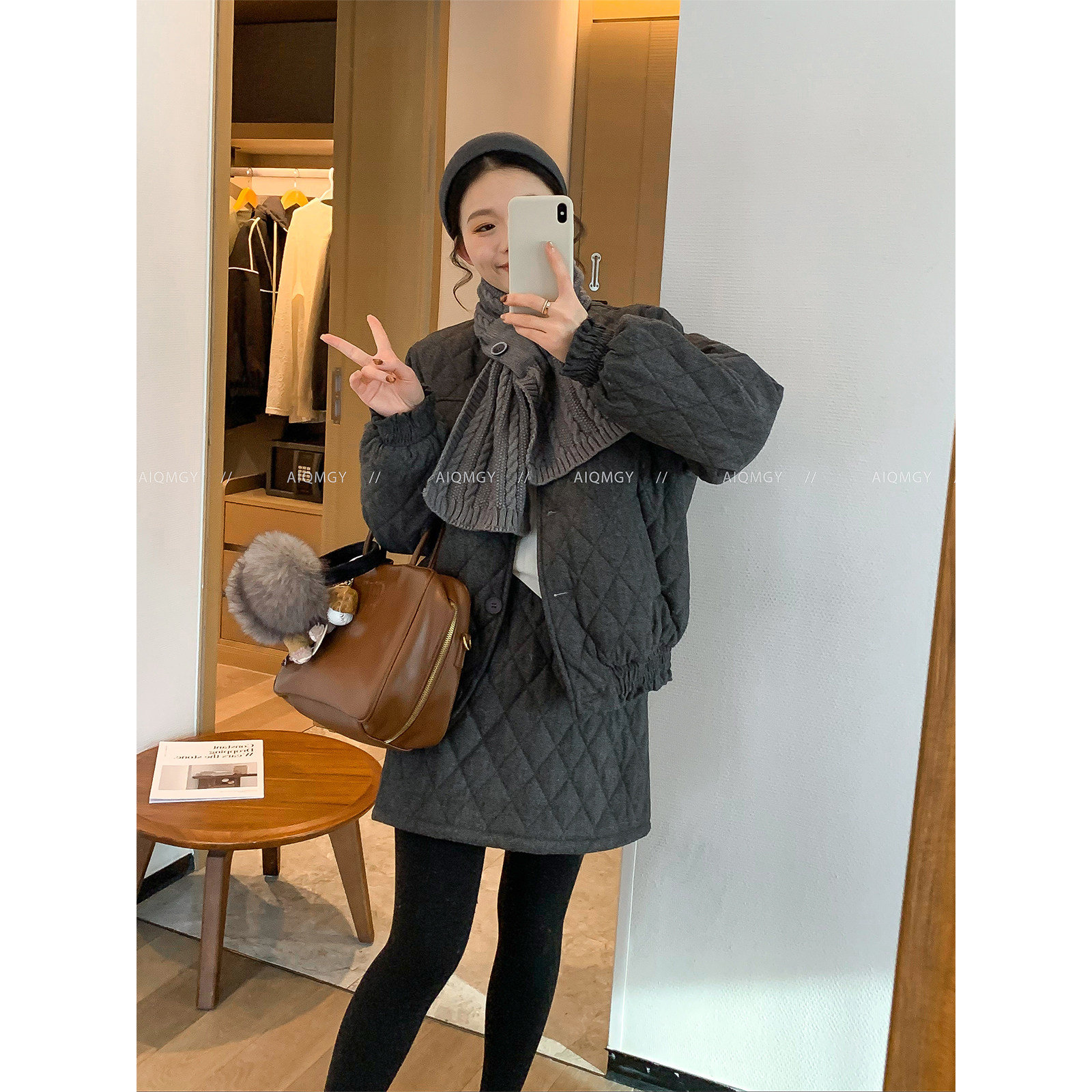 爱情魔鬼鱼 羽绒套装女2025冬季新款宽松显瘦外套阔腿短裤两件套,女装/女士精品,时尚套装,淘宝优惠券,粉丝福利购,淘宝优惠卷