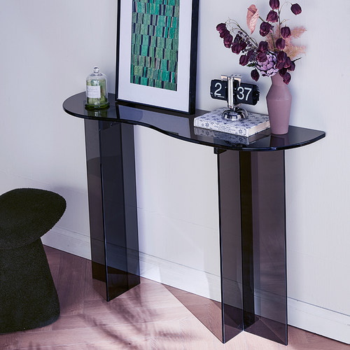 轻奢玄关桌亚克力置物架入户门口