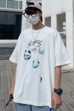 现货短袖印花T恤男夏季情侣哈嘻宽松休闲内搭上衣XZ1007-1-T05，男装T恤，星座1602（原101B）