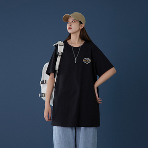 中性风大码短袖T桖男女款夏季五分袖XZ1007-1-XT05,男装T恤,星座1602（原101B）