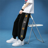 21/春季新款针织卫裤港风中性ins潮流宽松运动裤，男装休闲裤，星座1602（原101B）