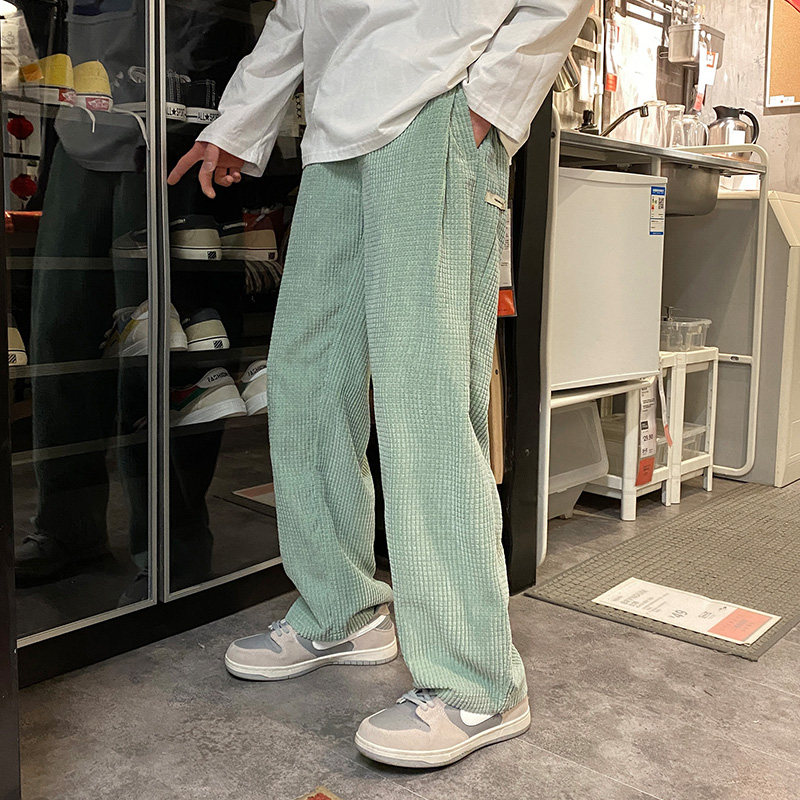坠感休闲裤男21春夏新款直筒九分裤长裤子XZ1007-1,男装休闲裤,星座1602（原101B）