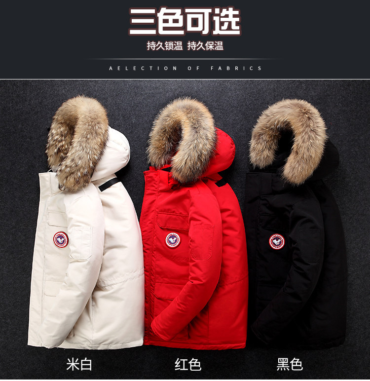 冬款大鹅毛羽绒服工装加厚保暖羽绒服外套XZ1007-1-8008P95图片