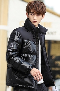 白鸭毛连帽短款羽绒服男冬季青年保暖外套XZ1007-1-F086P145图片
