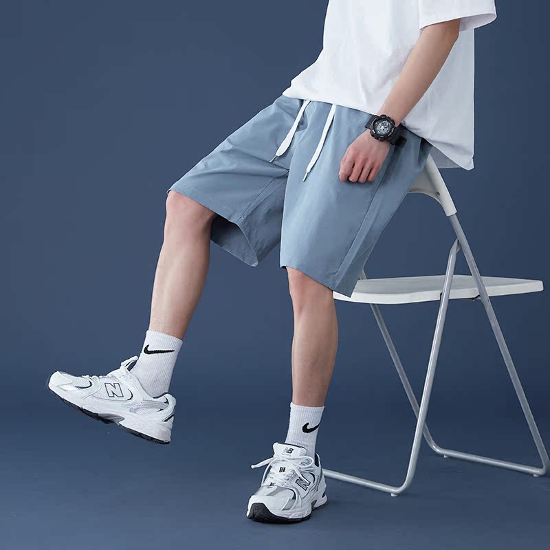 @港风M-5XL大码五分裤短裤宽松直筒裤沙滩裤男XD02，男装休闲裤，星座1602（原101B）