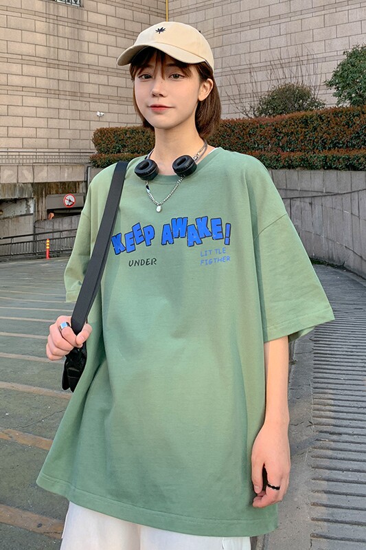 @情侣夏款短袖T恤21新款水印卡通五分袖上衣男XZ1007-1-T20,男装T恤,星座1602（原101B）