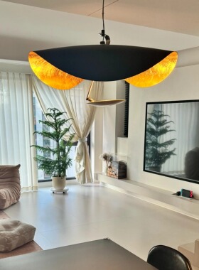 意大利Catellani Lederam轻奢金箔餐厅吊灯设计师法式客厅卧室灯