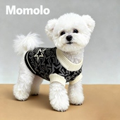 Momolo狗狗潮牌毛衣防寒冬季 毛衣秋冬宠物衣服毛衣冬天保暖泰迪