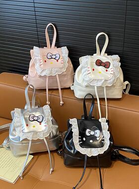 高级感猫咪书包外出逛街网红可爱卡通女童宝宝双肩包小女孩小背包
