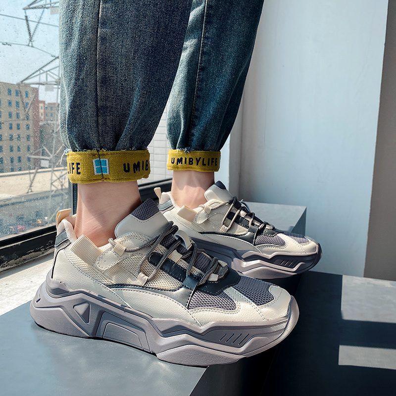 夏季布老爹鞋港风男士运动休闲鞋透气低帮鞋LM071-P60，男鞋休闲鞋，星座1103