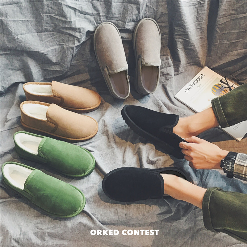 2020主推款男短筒雪地靴学生冬季情侣保暖加绒棉鞋面包鞋LX12-P30，男装棉衣，星座1103