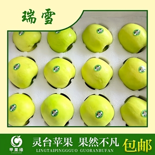 甲果缘甘肃平凉灵台瑞雪苹果高端水果薄皮脆甜送亲朋好友领导礼盒