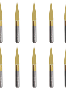 New PCB Coated Engraving CNC Bit Router Tools 15degree 0.1mm