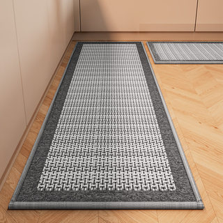 Kitchen floor mat Dirt resistant carpet woven mat编织垫子